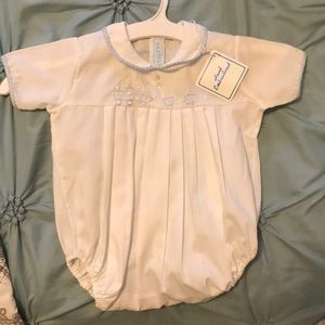 Baby onesie, snaps on bottom. Handmade